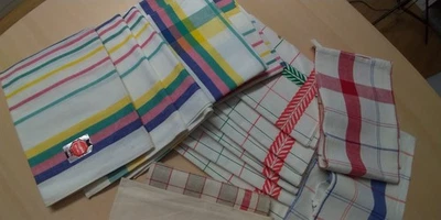 LOT DE 17 ANCIENS GRANDS TORCHONS / Stock Ancien/n’à Pas Été Utilisé... - Photo 1/4