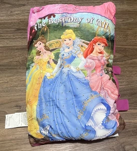 2007 Disney Princess StoryBook Pillow Cinderella Snow White Little Mermaid - Picture 1 of 3