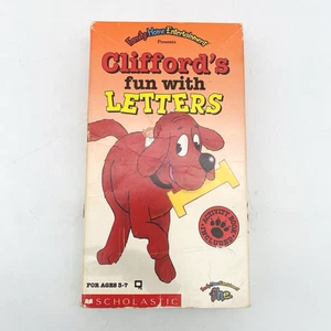 Cliffords Fun With Letters VHS Tape 1992 Kids Alphabet Learning Educational Show - Imagen 1 de 8