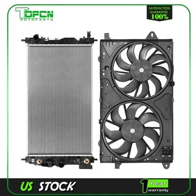 Radiator and Cooling Fan Assembly For 10-16 Buick LaCrosse 2011-2017 Buick Regal - Изображение 1 из 4