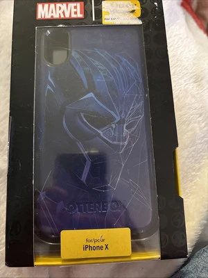 Funda OtterBox Symmetry Series Marvel Avengers para iPhone X-Black Panther Foto 1 de 3