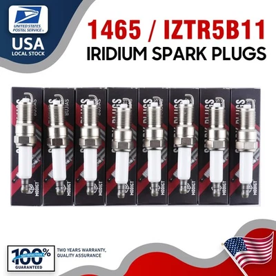 8x Iridium Spark Plugs For Chevrolet Suburban 1500 6.0L V8 2006-2009 OEM Quality - Image 1 of 4