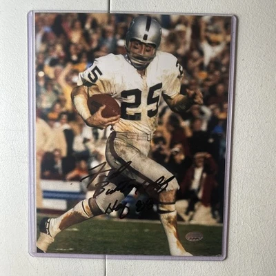 Foto autografiada por Fred Biletnikoff de los Oakland Raiders 8x10 FB Holo certificado de autenticidad Foto 1 de 4