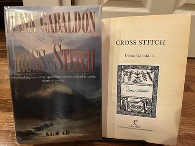 Diana Gabaldon Flat Signed Cross Stitch 1 of 2000 (Outlander Book One, 1991 UK) - image 1 of 4