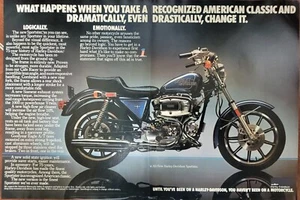 1978 Harley Davidson Sportster Motorcycle 2 page Print Ad - Picture 1 of 1