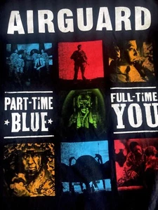 AIRGUARD PART-TIME BLUE FULL-TIME You GOANG.COM Courage Triumph Men's T-Shirt L - Picture 1 of 1