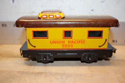 Vintage Marx Union Pacific #3824 Caboose Train Car - Image 1 of 4