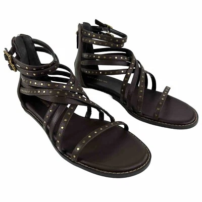 Vince Camuto Women's Dirrazo Embellished Gladiator Brown Sandals Flat Size 8M - Image 1 of 4