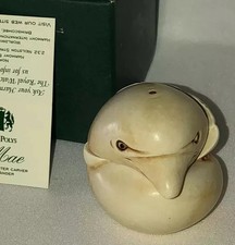New Retired Harmony Kingdom Roly Polys Mae Dolphin Box Figurine Nib #62B