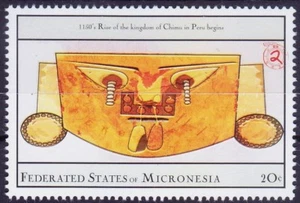 1150 Rise of Chimu Kingdom Peru, History, Micronesia 2000 MNH Millennium - Picture 1 of 1
