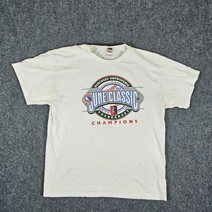 Y2K 2005 #24 schwere Baumwolle Baseball Turnier Grafik T-Shirt weiß Herren Größe XL - Bild 1 von 6