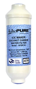 H2One Pure | Refrigerator Inline Bacteriostatic Ice Maker Filter 6" - Picture 1 of 6
