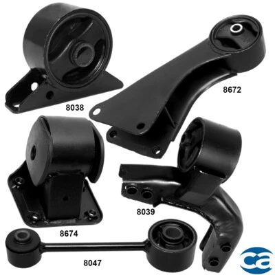 Soportes de motor y transmisión manual. Juego de 5 piezas de montaje para Hyundai Excel, Scoupe 1.5 Foto 1 de 4