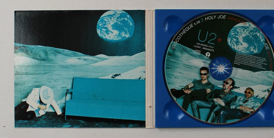 U2 Discothèque EU Digipak CDSingle 1997 Blue Tray Made In France Matrix - Bild 1 von 1