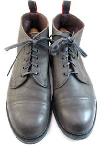 Allen Edmonds "PATTON" Cap-Toe Boots w/ DAINITE RUBBER SOLES 11.5 EEE GREY(368N)