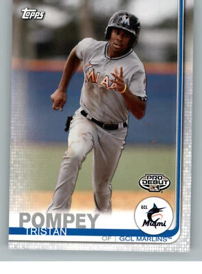 2019 Topps Pro Debut 174 Tristan Pompey - GCL Marlins - Image 1 of 2