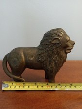 Antique Cast Iron Penny Bank - Lion - A C Williams - Early 1900's - Tail Right