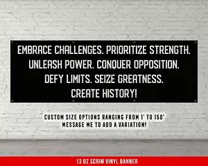 Training Wall Art - Home Gym Banner - Motivational Decor - Picture 1 of 21
