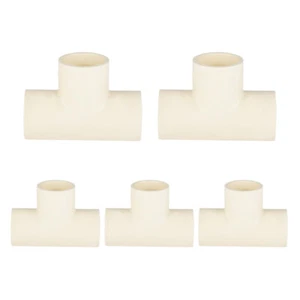 Pack of 5 EFIELD CPVC Fittings,1" Socket x 1" x 1" Socket CPVC CTS Tee - Picture 1 of 6