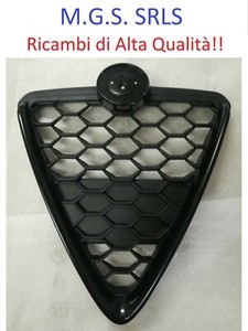 Griglia Scudo Anteriore per ALFA ROMEO GIULIETTA Nido ape Nera Lucida 2010 2016