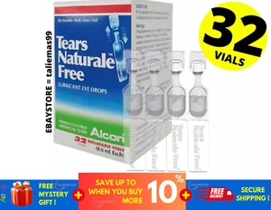 1 x ALCON TEARS NATURALE FREE Lubricant dry eye drops 32 Vials (0.8ml/each) - Picture 1 of 6