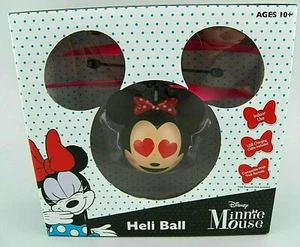 NEW Disney Minnie Mouse Heli Ball HEARTS Indoor Helicopter Flying Toy USB Charge - Picture 1 of 3