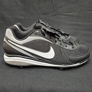 Nike Cooperstown Cleats Shoes Mens 13 Black Zoom Air Metal Spikes Throwback - Picture 1 of 17