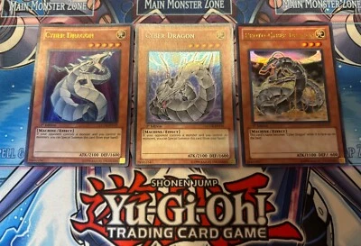 Cyber Dragon LCGX-EN176 SECRET + LCGX-EN175 + LCGX-EN177 ULTRA 1st LP/NM SET - Image 1 of 4