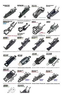 Aluminum Chassis for TAMIYA 1/10 Grasshopper/DT-04/SRB/ORV/CW-01/WILD ONE/RM-01 - Image 1 of 2