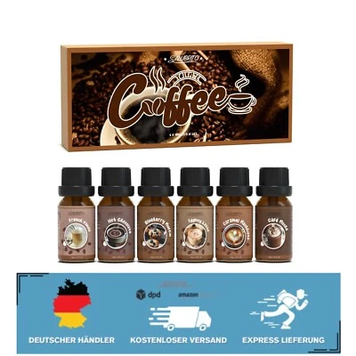 Kaffee Ätherische Öle Set – 6 aromatische Düfte für Diffuser und DIY-Projekte