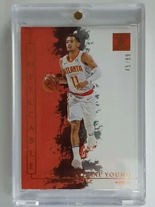 2019 Panini Impeccable Trae Young #25 RED /99 - Ready to Grade - Picture 1 of 3