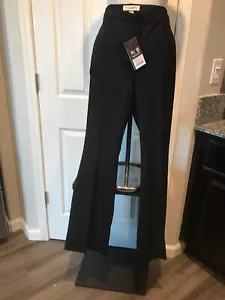 $395 Burberry London Viscose Wool Blend Dress Flare Pants Sz 8 Long Inseam NWT - Picture 1 of 6