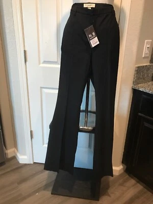 $395 Burberry London Viscosa Mezcla Lana Vestido Acampanado Pantalones Talla 8 Entrepierna Larga Nuevo con Etiquetas Foto 1 de 4