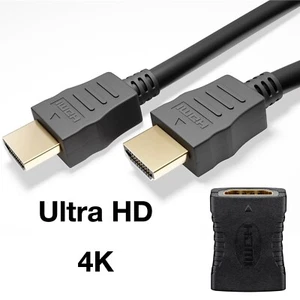 HDMI Kabel HighSpeed 4K Ultra HD UHD 0,5m 1m 2m 3m 5m 7,5m 10m PS4 PS5 Adapter ✅ - Bild 1 von 10