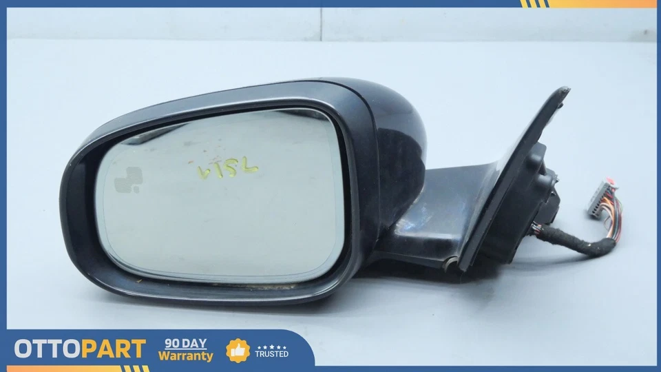 Espejo retrovisor eléctrico con vista lateral izquierdo Jaguar XF XFR XFR-S 2011-2015 negro OEM Foto 1 de 4