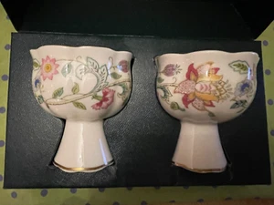 Minton Haddon Hall Set of 2 Petal Candle/Posy Bowl Floral Chintz NEW IN BOX - Picture 1 of 5