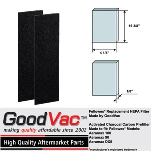 GoodVac Carbon Prefilter For Fellowes Aeramax 100 Odor Absorbing - Picture 1 of 4