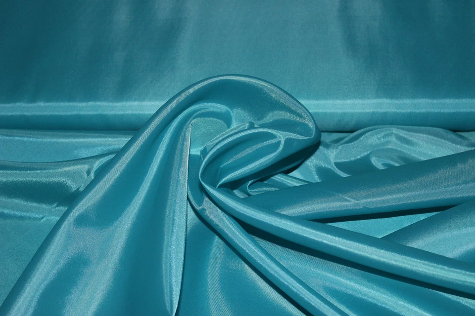 STOFF-KOLLEKTION Futterstoff Türkis 1 Meter stücke abgepackt Deko Stoffe 150 cm breit