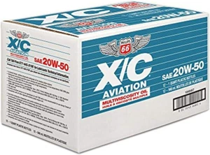 20W50 X/C Aviation Oil 1 Quart, 32. Fluid Ounces, 12 Pack - Picture 1 of 1