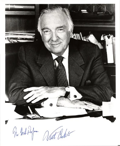 WALTER CRONKITE - INSCRIBED PHOTOGRAPH SIGNED Cover
