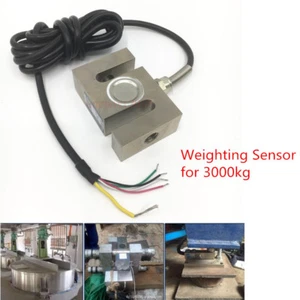 S Type Beam Load Cell Sensor Weight Scale Transducer 3T/3000kg M18 with Cable - Picture 1 of 11