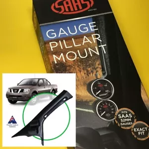 Twin 2" gauge pillar pod for Nissan D40 NAVARA 2005-15 with grab handle SAAS - Bild 1 von 1
