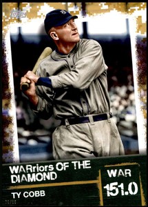 Ty Cobb 2020 Topps WARriors of the Diamond 5x7 Gold #WOD-13 /10 Tigers 