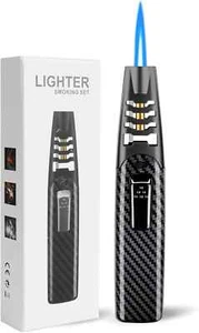 Powerful Butane Torch Lighter for Kitchen, Camping, Grill, Outdoor - Picture 1 of 12