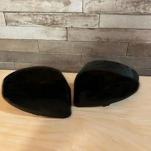 Par de tapas de espejo retrovisor izquierdo derecho para Citroen C4 MK1 2004-2010 negro - Imagen 1 de 5