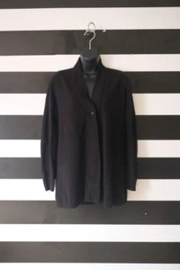 Karen Scott Petites Women's Cardigan Black Acrylic Size PL - Picture 1 of 5