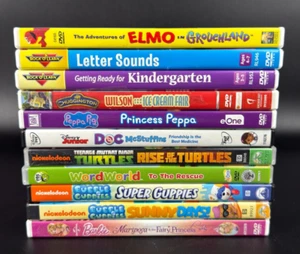 Preschool Kids Educational DVD Lot - Rock N Learn, Elmo, Bubble Guppies, Barbie - Picture 1 of 3