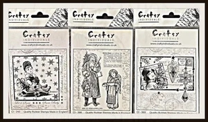 THREE RETIRED STAMPS FROM CRAFT Y INDIVIDUALS FROM THE UK ALL THREE & LAST SET! - Picture 1 of 13