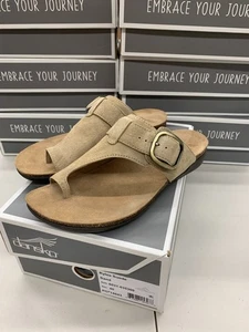 Dansko Rylee Suede Slide Women's Sandal Sand 37 38 39 40 41 Brown Tan - Picture 1 of 7
