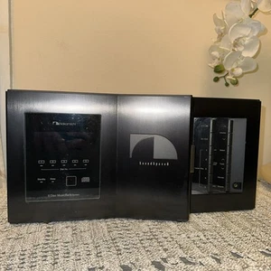 Banco de música vintage negro NAKAMICHI 5 discos SOUNDSPACE 8 cambiador de CD música SIN PROBAR - Imagen 1 de 10